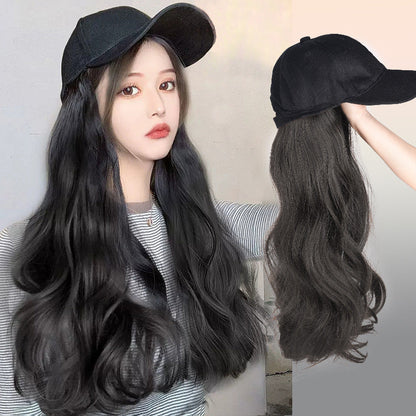 🎁Best Gift - New Warm Detachable One Piece Wig Hat 🎁