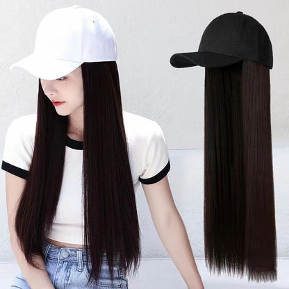 🎁Best Gift - New Warm Detachable One Piece Wig Hat 🎁