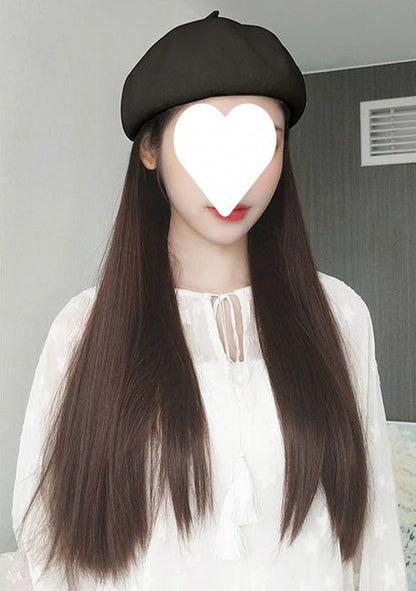 🎁Best Gift - New Warm Detachable One Piece Wig Hat 🎁