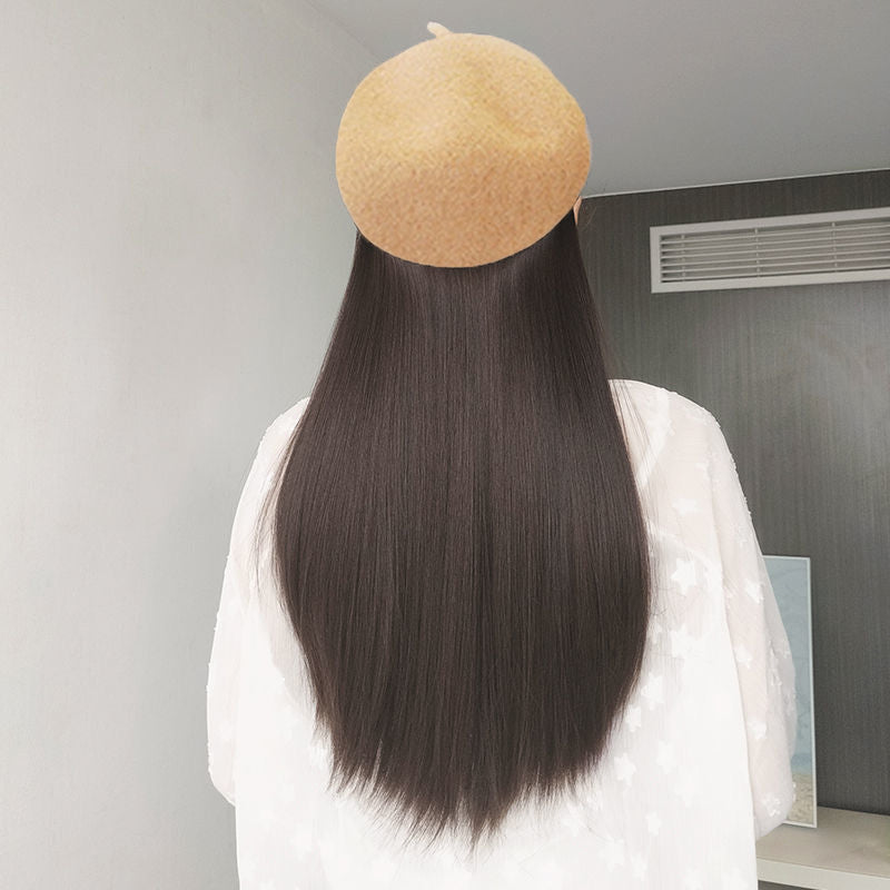 🎁Best Gift - New Warm Detachable One Piece Wig Hat 🎁