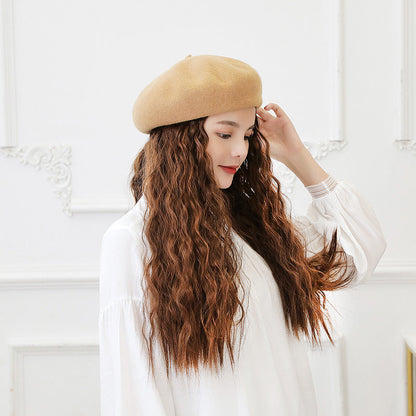 🎁Best Gift - New Warm Detachable One Piece Wig Hat 🎁