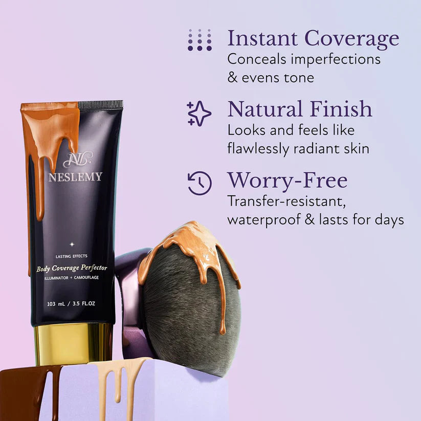 ✨ 40% OFF – Only 3 Hours Left! ✨ Natural Glow Body Foundation – Flawless, Waterproof Coverage for Legs & Tattoos