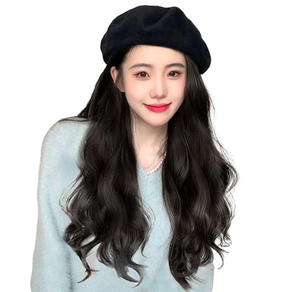 🎁Best Gift - New Warm Detachable One Piece Wig Hat 🎁