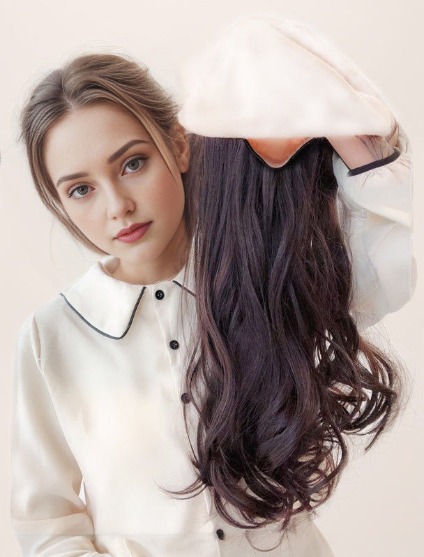 🎁Best Gift - New Warm Detachable One Piece Wig Hat 🎁