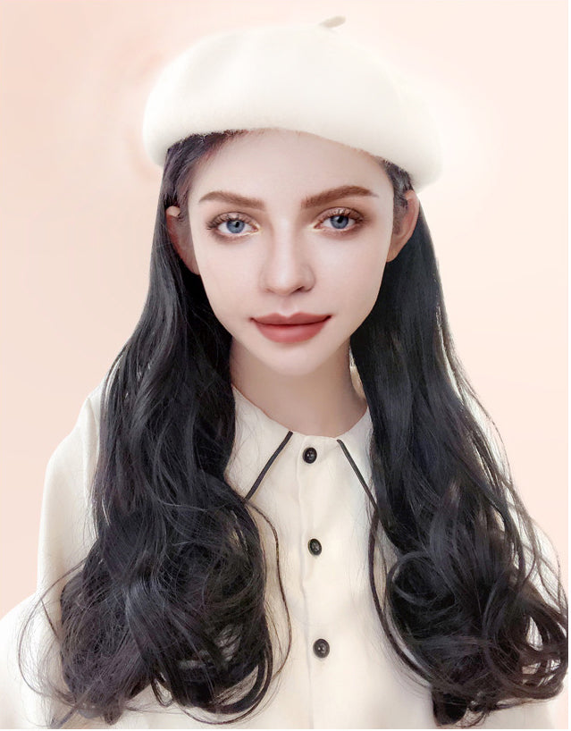 🎁Best Gift - New Warm Detachable One Piece Wig Hat 🎁