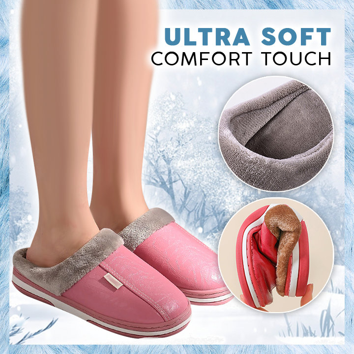 Waterproof PU Warm Slipper