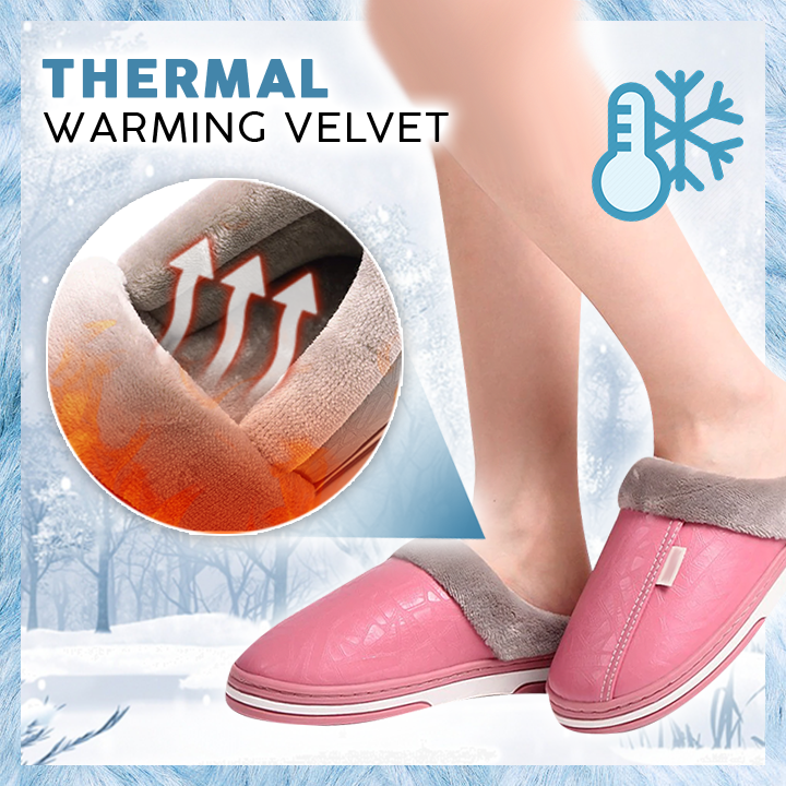 Waterproof PU Warm Slipper