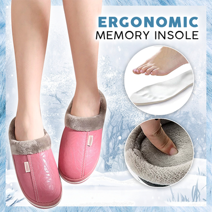 Waterproof PU Warm Slipper