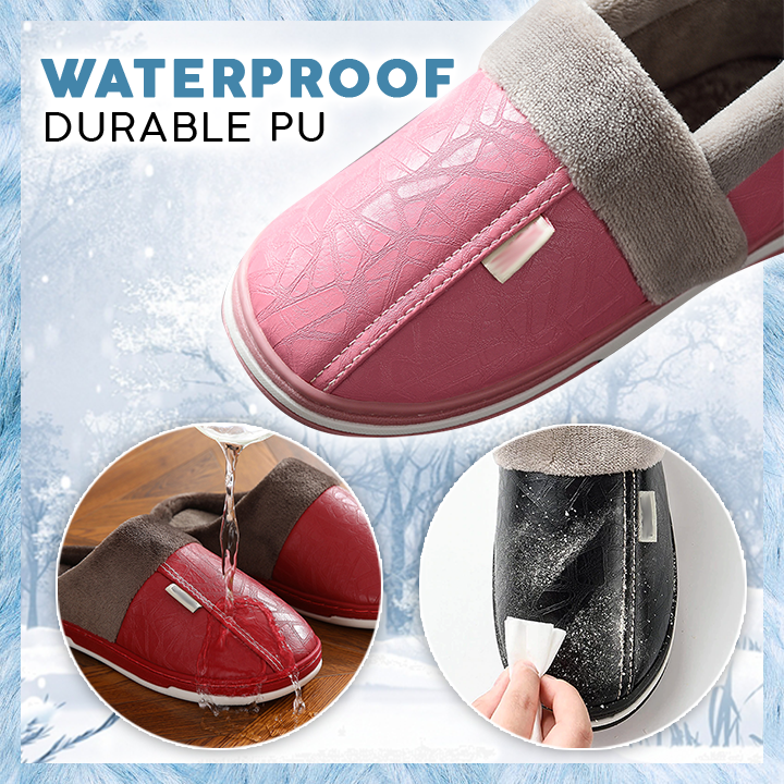 Waterproof PU Warm Slipper
