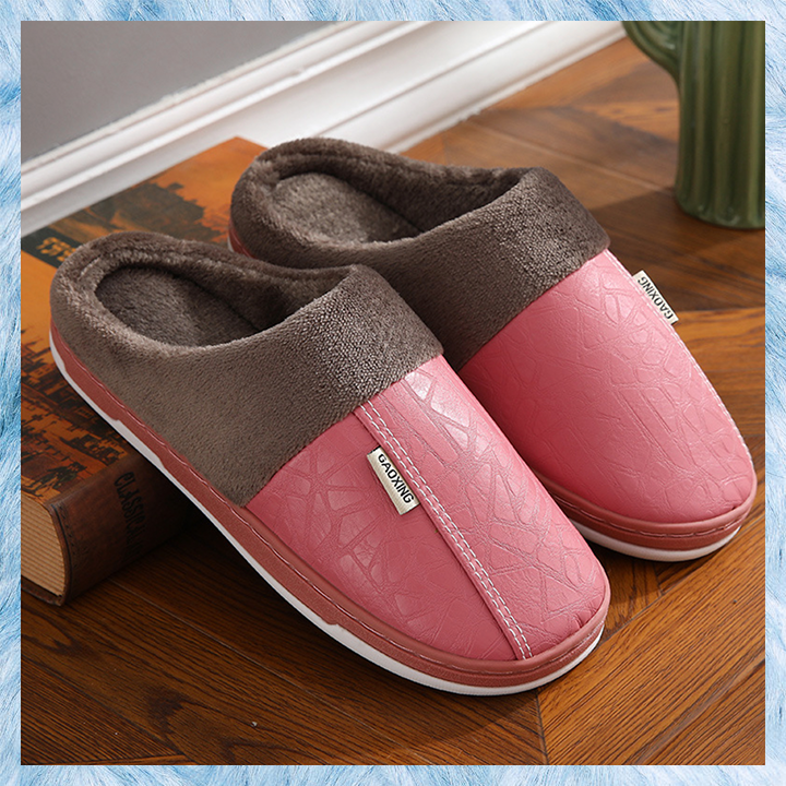 Waterproof PU Warm Slipper