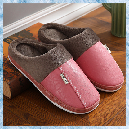 Waterproof PU Warm Slipper