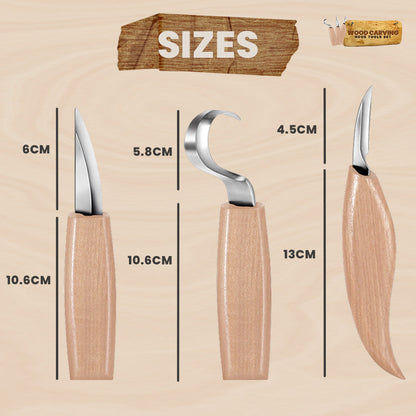 Wood Carving Hook Tools Set