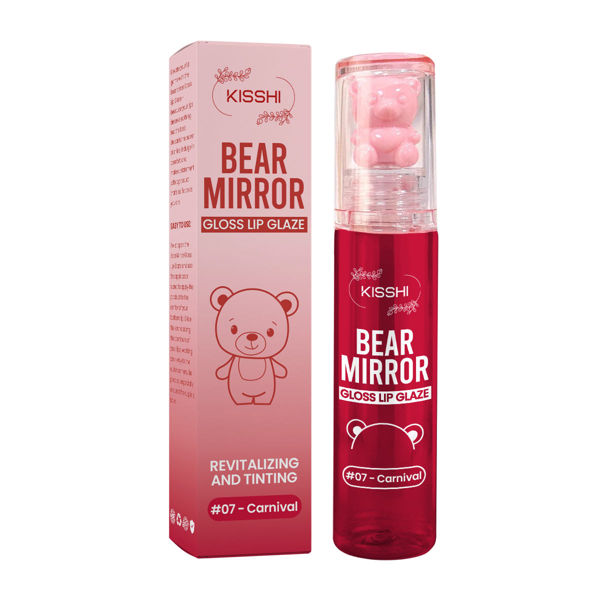 Christmas Offer🎄 KISSHI™ Bear Mirror Gloss Lip Glaze