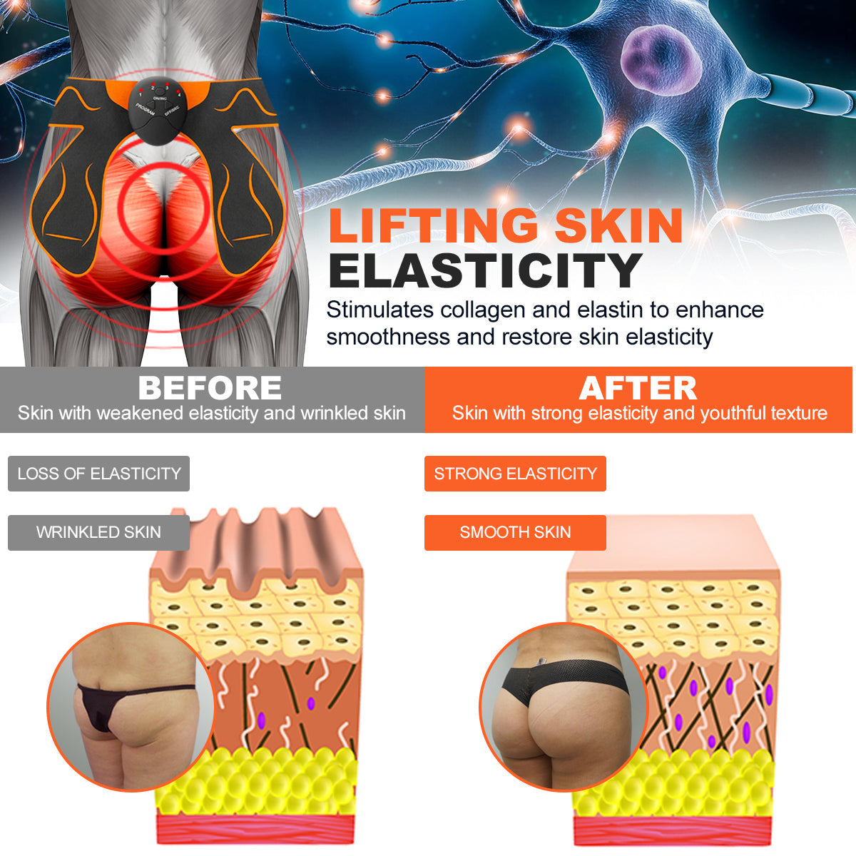 KISSHI EMS Hip Lift Firmer Buttocks Trainer