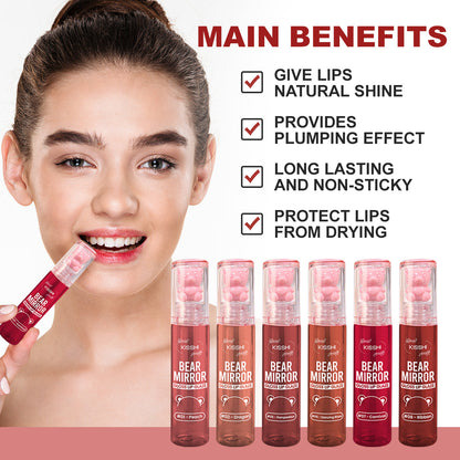 Christmas Offer🎄 KISSHI™ Bear Mirror Gloss Lip Glaze